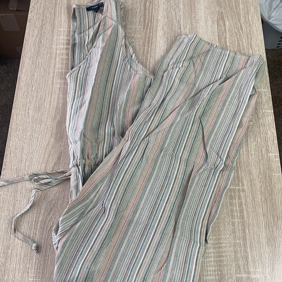 Anthropologie Pants - NWOT Anthropologie Drew Linen Sleeveless Jumpsuit S